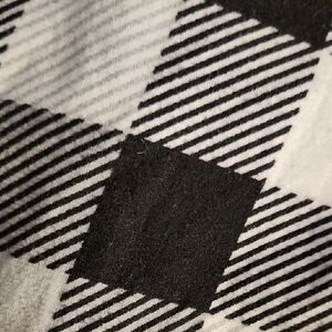 Black and White Plaid Pajama Pants